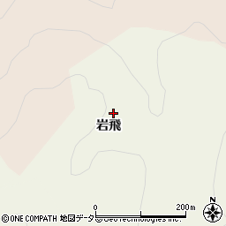 愛知県豊田市上脇町岩飛周辺の地図