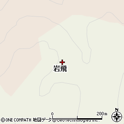 愛知県豊田市上脇町（岩飛）周辺の地図