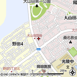 大山田マンションＢ棟周辺の地図