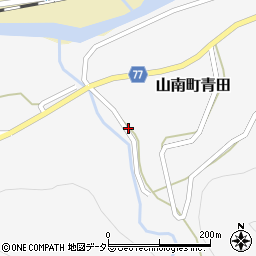 兵庫県丹波市山南町青田535周辺の地図