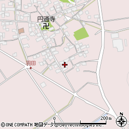 滋賀県東近江市上羽田町557周辺の地図
