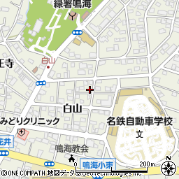 愛知県名古屋市緑区鳴海町白山68周辺の地図