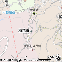 静岡県熱海市梅花町周辺の地図