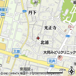 愛知県名古屋市緑区鳴海町北浦78周辺の地図