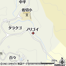 愛知県豊田市上脇町ノリゴイ周辺の地図