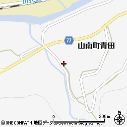 兵庫県丹波市山南町青田534周辺の地図