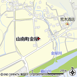 兵庫県丹波市山南町金屋542周辺の地図