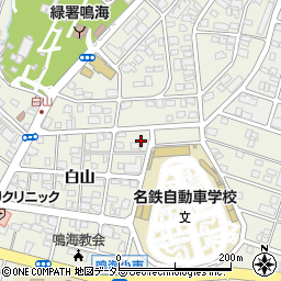 愛知県名古屋市緑区鳴海町白山13周辺の地図