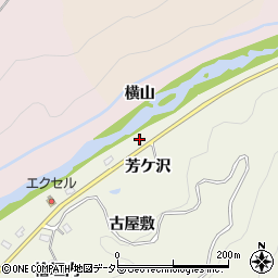 愛知県豊田市石楠町芳ケ沢周辺の地図