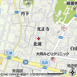 愛知県名古屋市緑区鳴海町北浦72周辺の地図