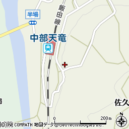 静岡県浜松市天竜区佐久間町半場155周辺の地図
