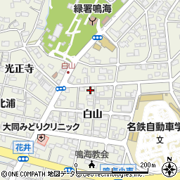 愛知県名古屋市緑区鳴海町白山75周辺の地図