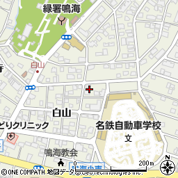 愛知県名古屋市緑区鳴海町白山6周辺の地図