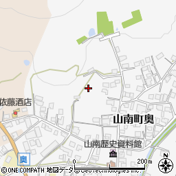 兵庫県丹波市山南町奥周辺の地図