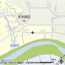 兵庫県丹波市山南町金屋20-1周辺の地図