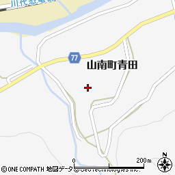 兵庫県丹波市山南町青田400周辺の地図