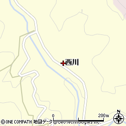 愛知県設楽町（北設楽郡）田峯（西川）周辺の地図