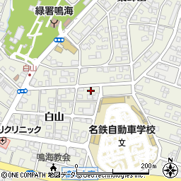 愛知県名古屋市緑区鳴海町白山3周辺の地図