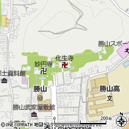 化生寺周辺の地図