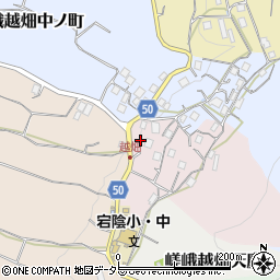 京都府京都市右京区嵯峨越畑南ノ町27周辺の地図