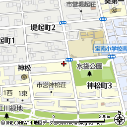 愛知県名古屋市南区神松町2丁目6周辺の地図