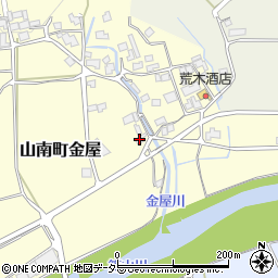 兵庫県丹波市山南町金屋600周辺の地図