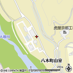 京都府南丹市八木町山室（南里）周辺の地図