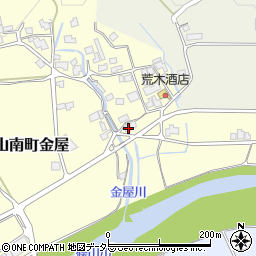 兵庫県丹波市山南町金屋51周辺の地図