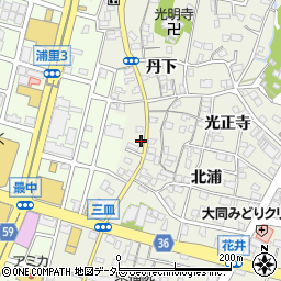 愛知県名古屋市緑区鳴海町北浦60-2周辺の地図