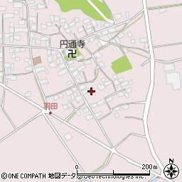 滋賀県東近江市上羽田町560周辺の地図