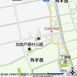 木曽岬町役場　北部公民館周辺の地図