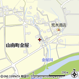 兵庫県丹波市山南町金屋534周辺の地図