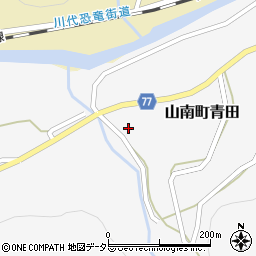 兵庫県丹波市山南町青田529周辺の地図