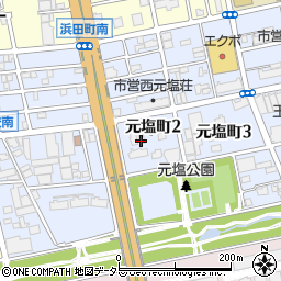 愛知県名古屋市南区元塩町2丁目周辺の地図