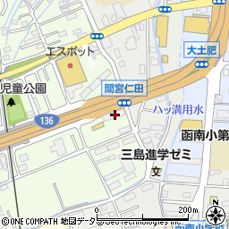 静岡県田方郡函南町間宮760-1周辺の地図