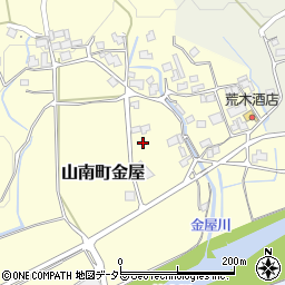 兵庫県丹波市山南町金屋525周辺の地図