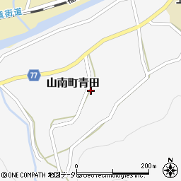 兵庫県丹波市山南町青田436周辺の地図
