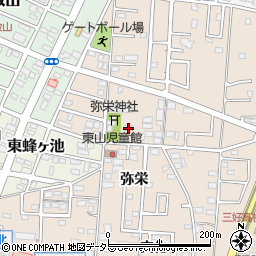 愛知県みよし市三好町弥栄62周辺の地図