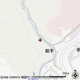 愛知県豊田市矢並町松平周辺の地図