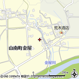兵庫県丹波市山南町金屋532周辺の地図