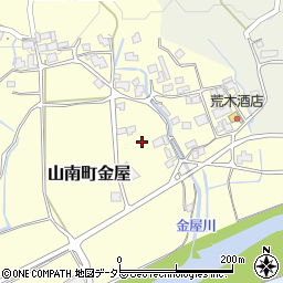 兵庫県丹波市山南町金屋537周辺の地図