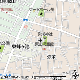 愛知県みよし市三好町弥栄174周辺の地図