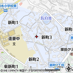 愛知県豊田市新町周辺の地図