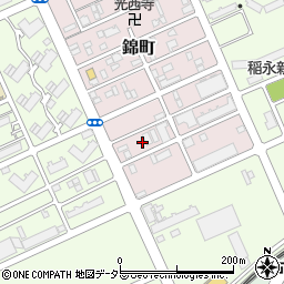 愛知県名古屋市港区錦町24周辺の地図