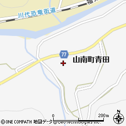 兵庫県丹波市山南町青田519周辺の地図