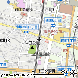 タイムズ新豊田駅南駐車場周辺の地図