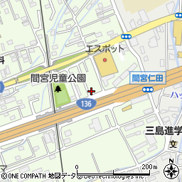 静岡県田方郡函南町間宮771周辺の地図