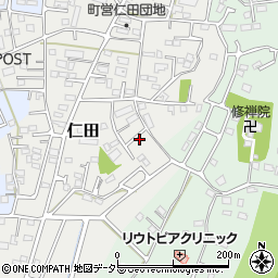 静岡県田方郡函南町仁田681-1周辺の地図