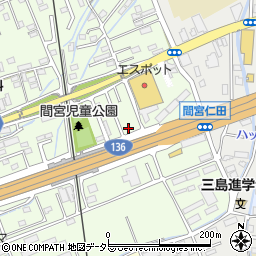 静岡県田方郡函南町間宮771-5周辺の地図