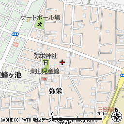 愛知県みよし市三好町弥栄53周辺の地図